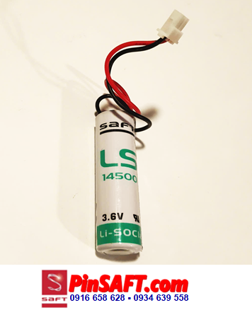 Saft LS17500, Pin nuôi nguồn Saft LS17500 lithium 3.6v 3600mAh, Xuất xứ Pháp